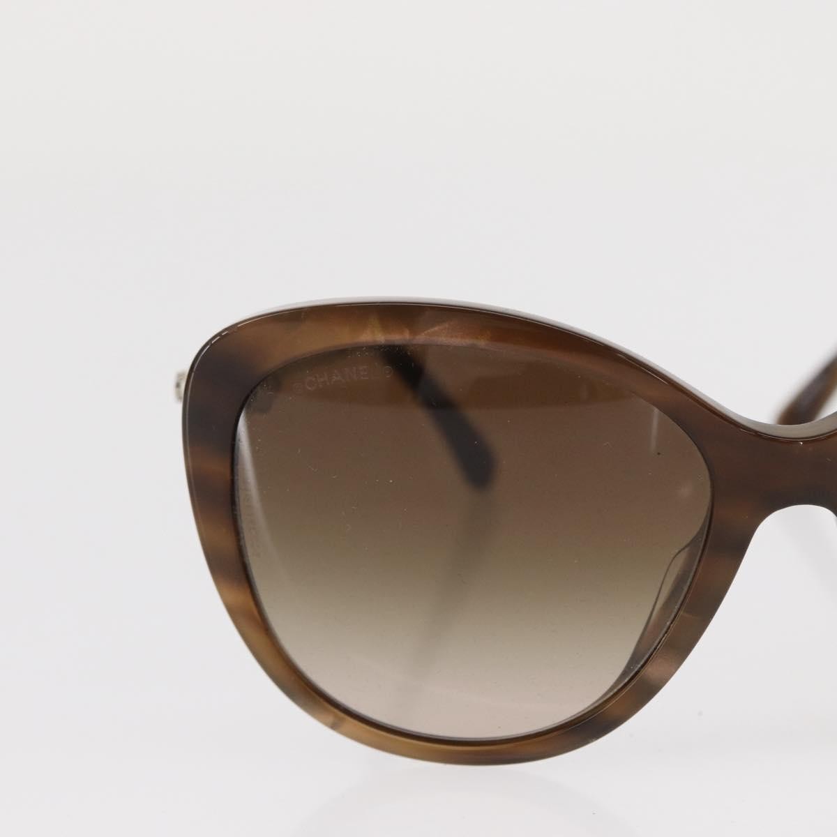 Chanel Logo Cc Sunglasses Plastic Brown Plastic Sunglasse Accessory (Pre-Owned)