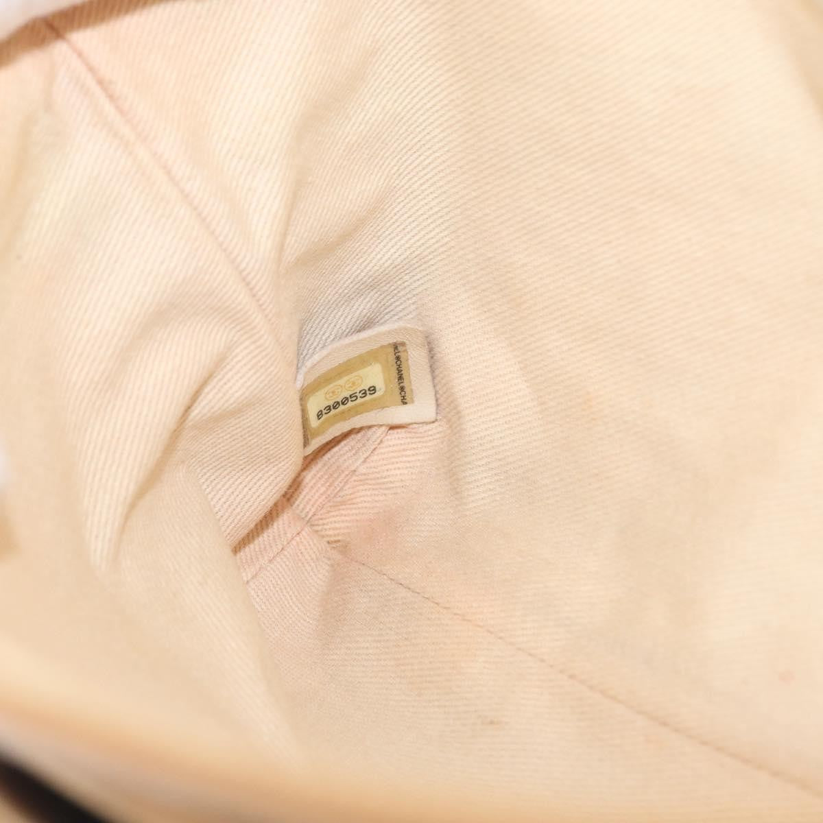 Chanel Giant Mademoiselle Lock Shoulder Bag Quilted Leather Beige Leather Shoulder Bag Bag (Pre-Owned)