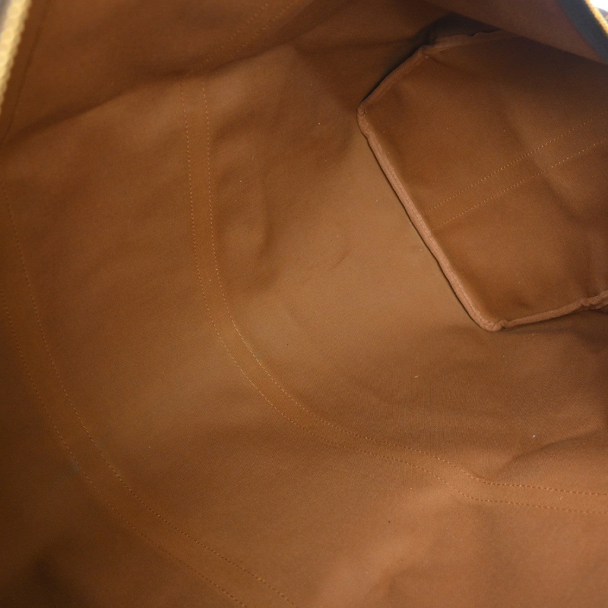 Louis Vuitton Keepall Bandouliere Bag Monogram Canvas Brown Canvas Travel Bag Bag (Pre-Owned)