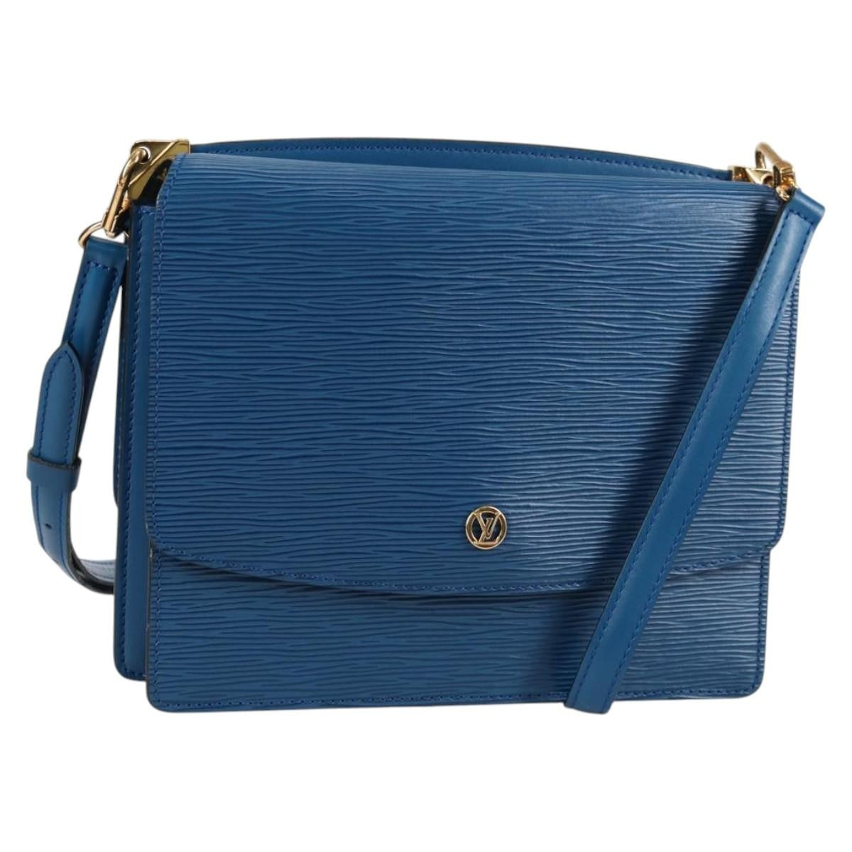 Louis Vuitton Grenelle Shoulder Bag Epi Leather Blue Leather Shoulder Bag Bag (Pre-Owned)
