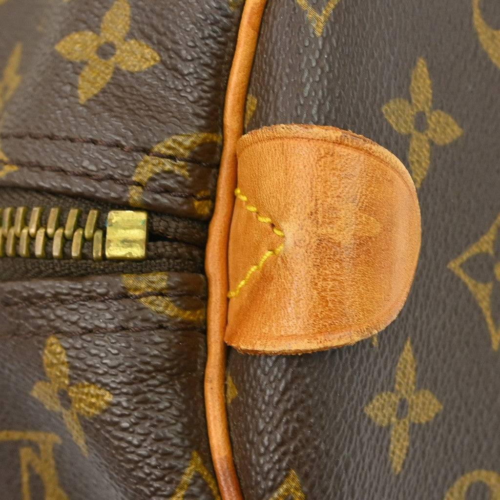 Louis Vuitton Keepall Bag Monogram Canvas Brown Canvas Travel Bag Bag (Pre-Owned)