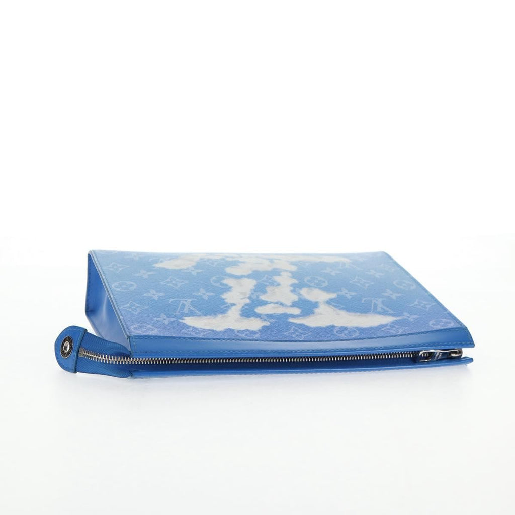 Louis Vuitton Pochette Voyage Limited Edition Monogram Clouds Blue Pvc Bag (Pre-Owned)