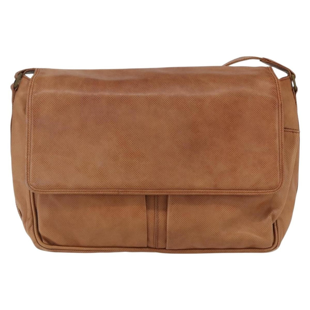 Bottega Veneta Vintage Shoulder Bag Leather Brown Leather Shoulder Bag Bag (Pre-Owned)