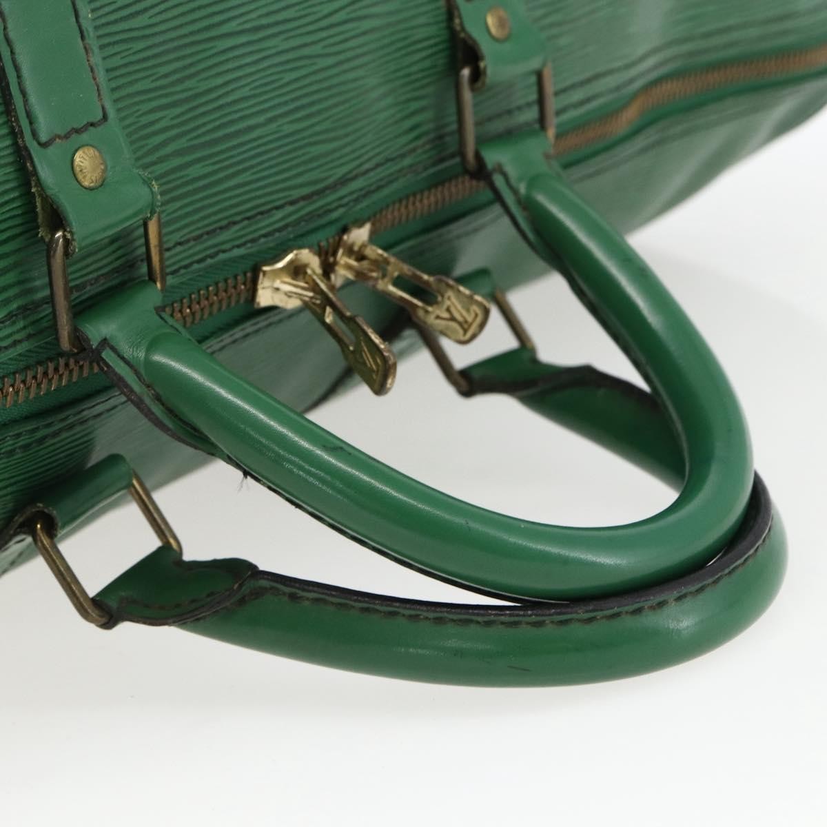 Louis Vuitton Keepall Bag Epi Leather Green Epi Leather Travel Bag Bag (Pre-Owned)