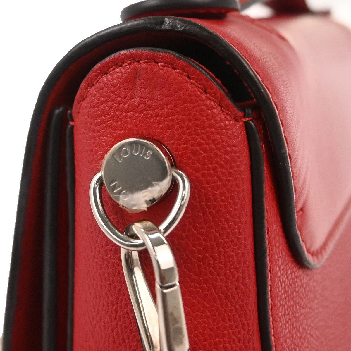 Louis Vuitton Very Messenger Monogram Leather Red Leather Shoulder Bag Bag (Pre-Owned)