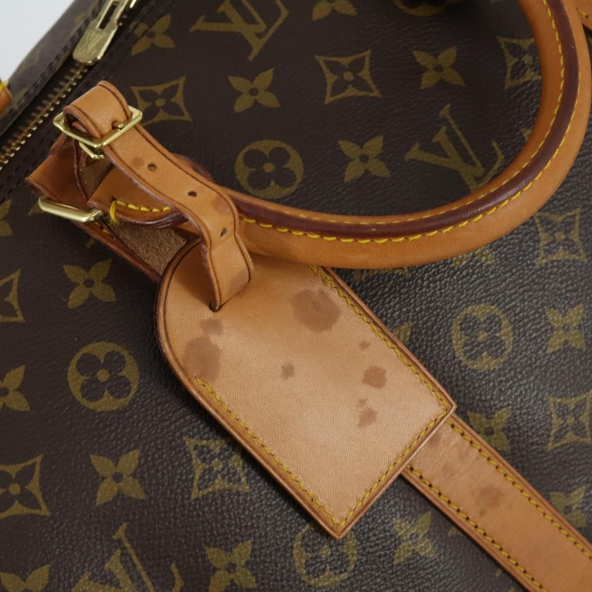 Louis Vuitton Keepall Bag Monogram Canvas Brown Canvas Travel Bag Bag (Pre-Owned)