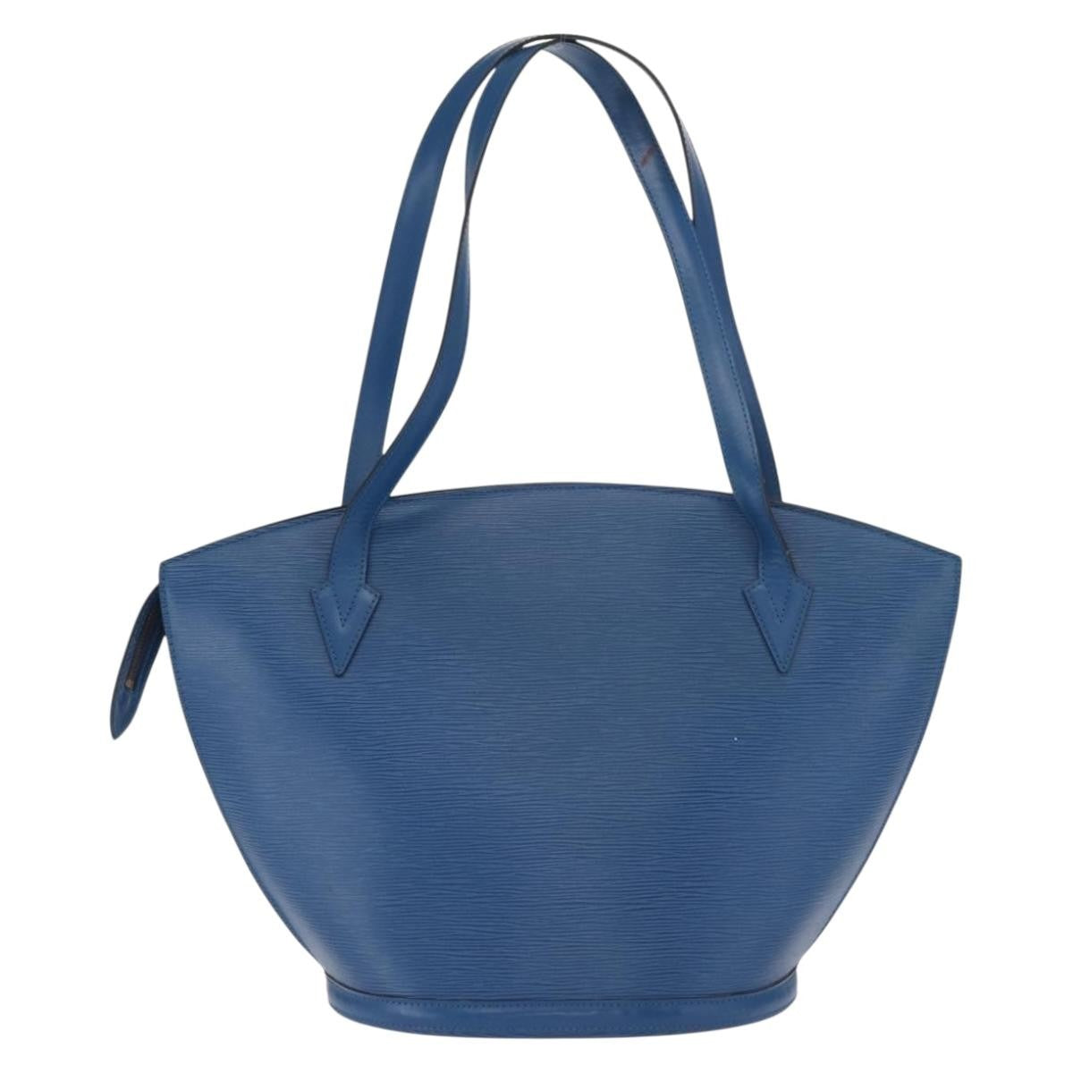 Louis Vuitton Saint Jacques Handbag Epi Leather Blue Leather Shoulder Bag Bag (Pre-Owned)