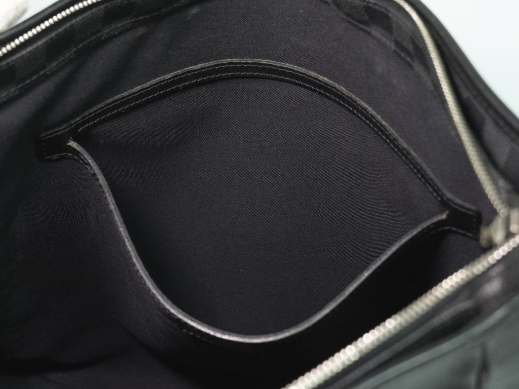 Louis Vuitton Tadao Handbag Damier Graphite Black Canvas Tote Bag Bag (Pre-Owned)