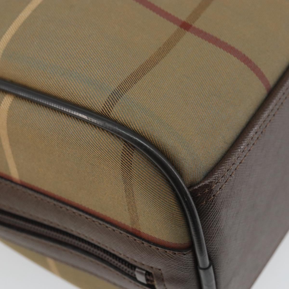 Burberry Nova Check Handbag Nova Check Canvas Brown Canvas Handbag (Pre-Owned)