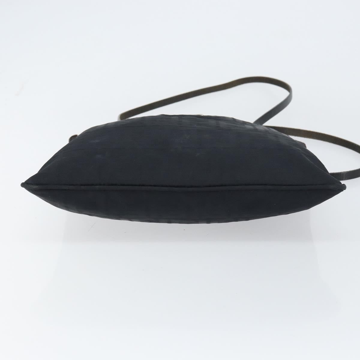 Fendi Zucca Tote Bag Canvas Black Canvas Tote Bag Bag (Pre-Owned)