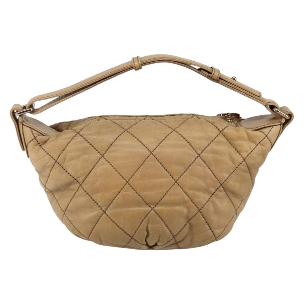 Chanel Cloudy Bundle Hobo Quilted Lambskin Brown Leather Bag (Pre-Owned)