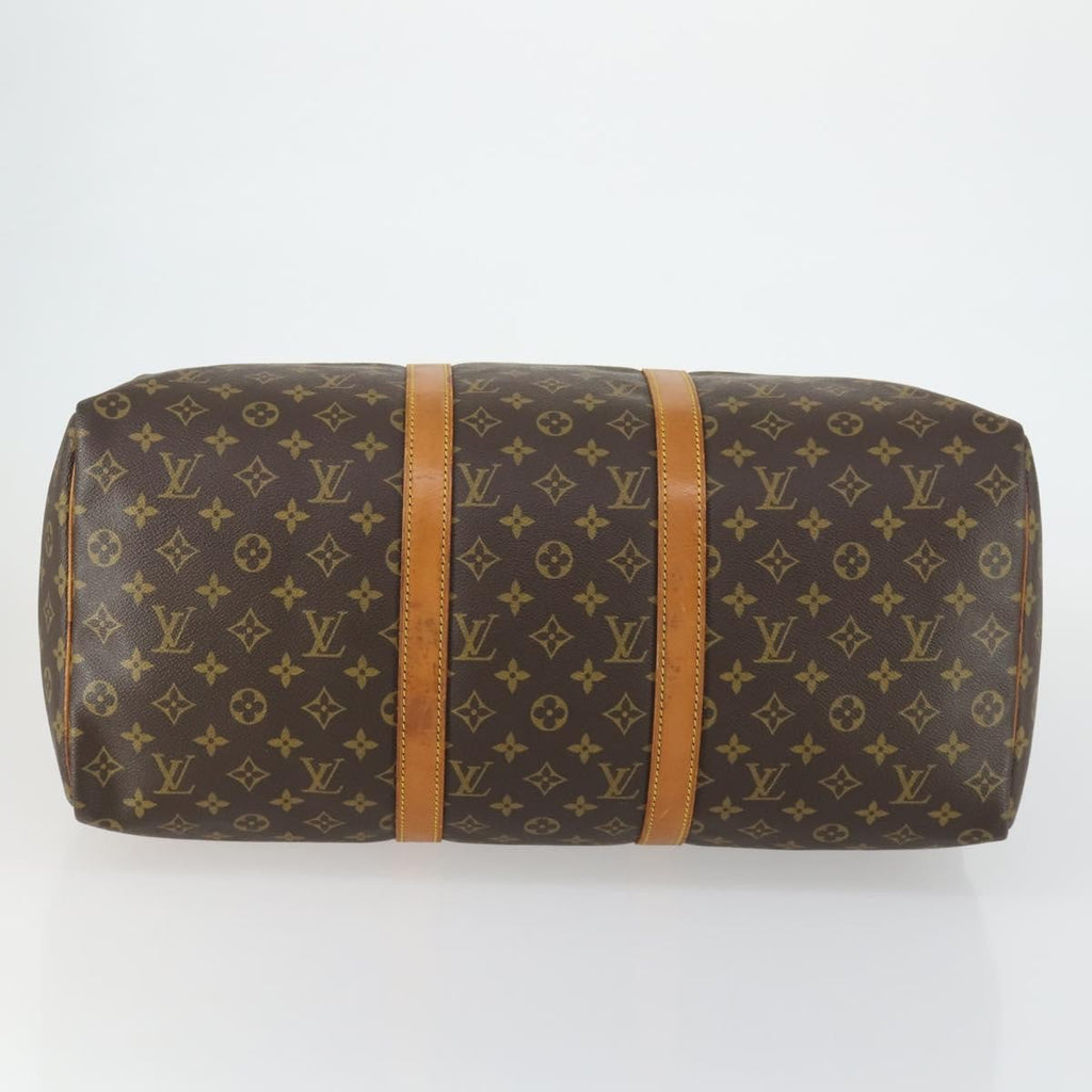 Louis Vuitton Keepall Bag Monogram Canvas Brown Canvas Travel Bag Bag (Pre-Owned)