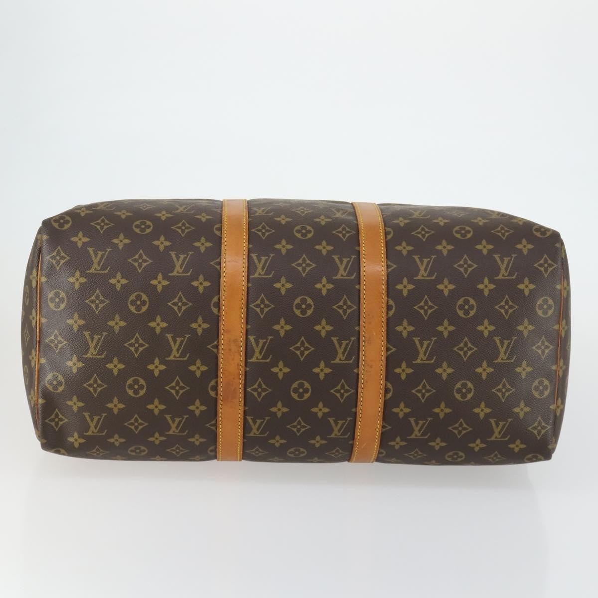 Louis Vuitton Keepall Bag Monogram Canvas Brown Canvas Travel Bag Bag (Pre-Owned)