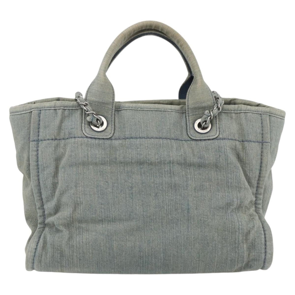Chanel Deauville Nm Tote Denim Blue Denim_Jeans Tote Bag Bag (Pre-Owned)