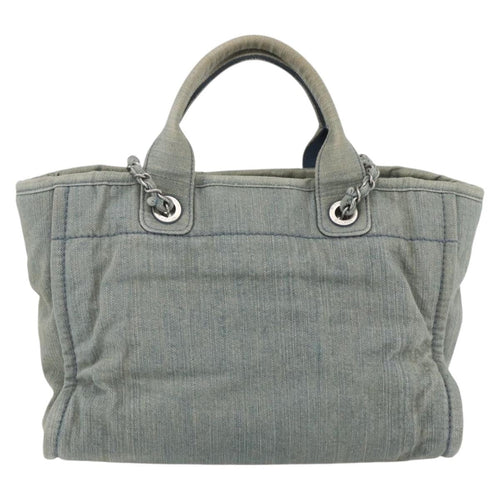 Chanel Deauville Nm Tote Denim Blue Denim_Jeans Tote Bag Bag (Pre-Owned)