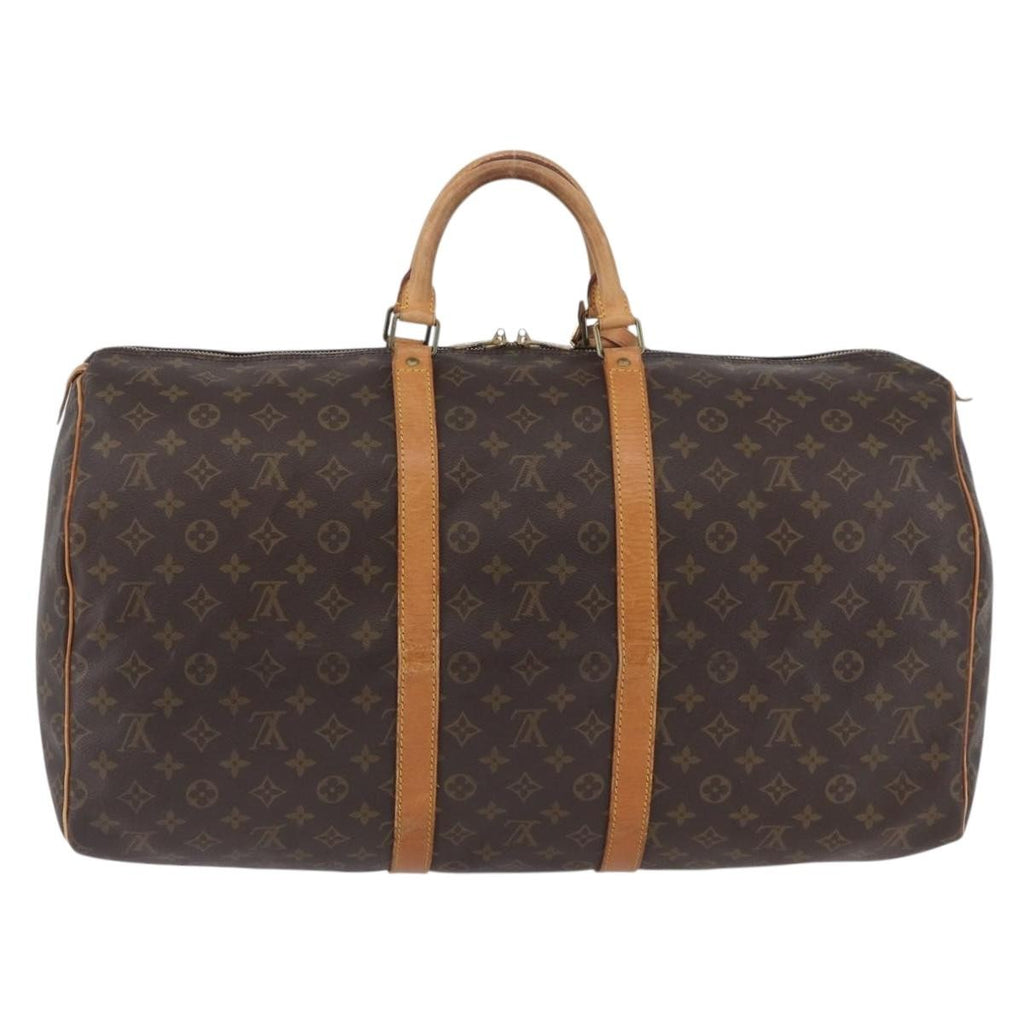 Louis Vuitton Keepall Bag Monogram Canvas Brown Canvas Travel Bag Bag (Pre-Owned)