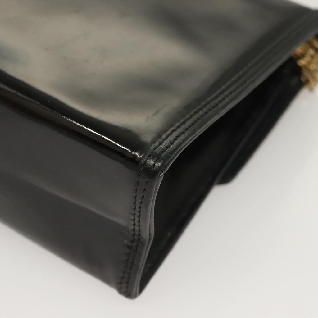 Chanel Cc Envelope Flap Crossbody Patent Leather Black Patent_Leather Clutche & Pouche Bag (Pre-Owned)