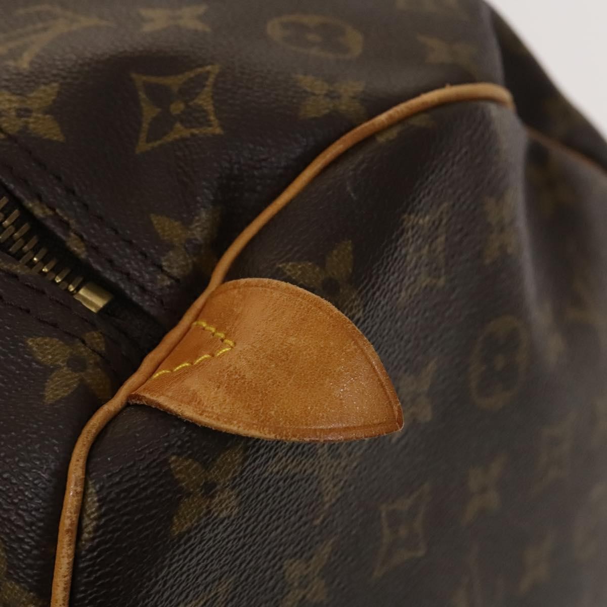 Louis Vuitton Keepall Bag Monogram Canvas Brown Canvas Travel Bag Bag (Pre-Owned)