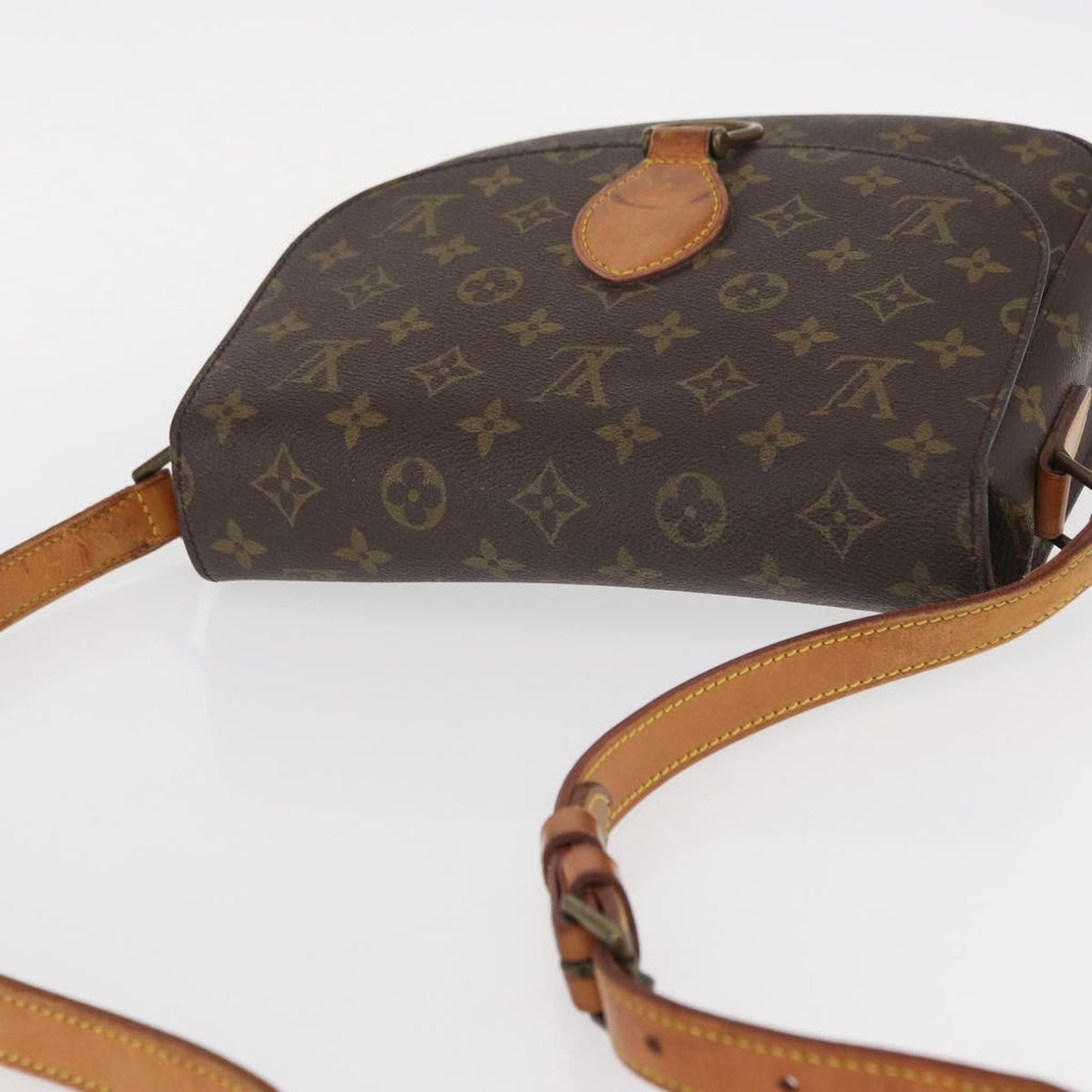 Louis Vuitton Saint Cloud Handbag Monogram Canvas Brown Canvas Shoulder Bag Bag (Pre-Owned)