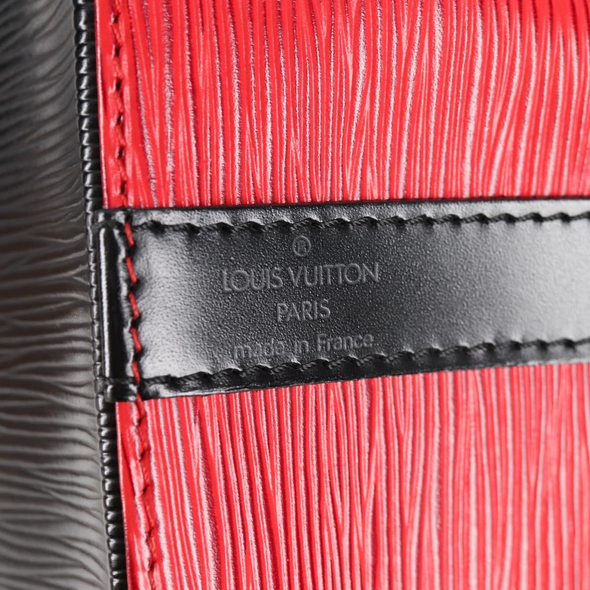 Louis Vuitton Bicolor Petit Noe Handbag Epi Leather Red Leather Shoulder Bag Bag (Pre-Owned)