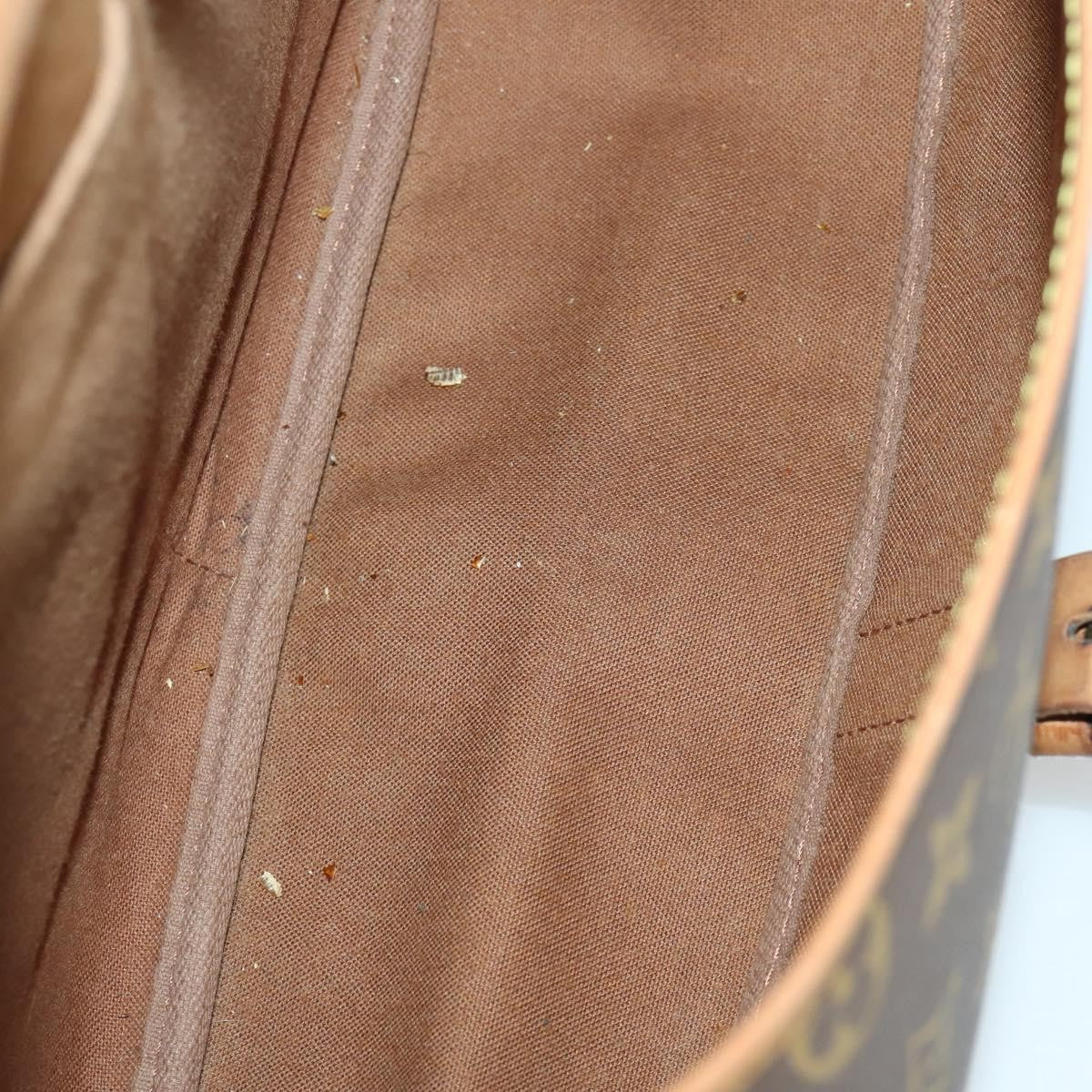 Louis Vuitton Saumur Handbag Monogram Canvas Brown Canvas Shoulder Bag Bag (Pre-Owned)