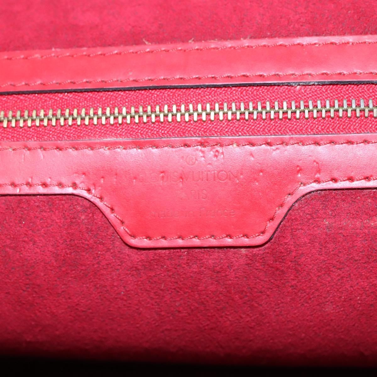 Louis Vuitton Lussac Handbag Epi Leather Red Leather Shoulder Bag Bag (Pre-Owned)