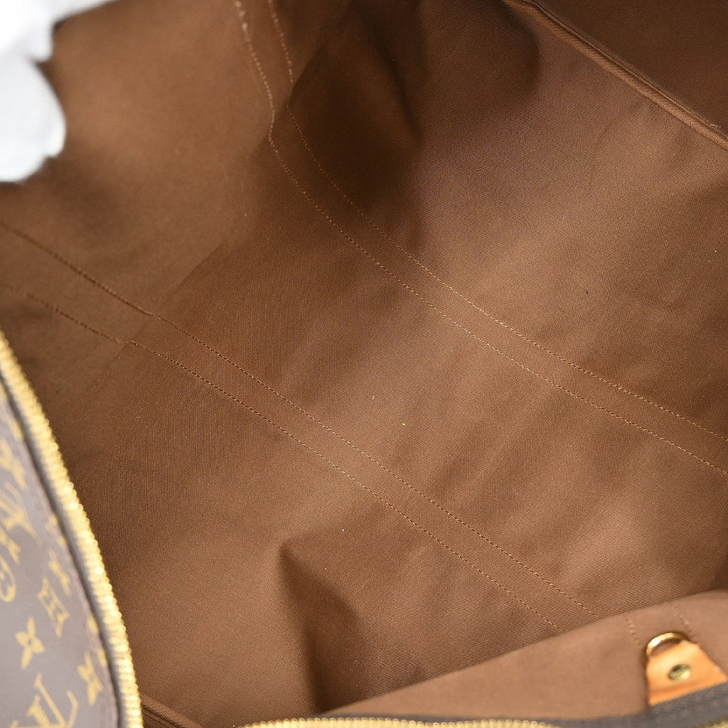 Louis Vuitton Keepall Bag Monogram Canvas Brown Canvas Travel Bag Bag (Pre-Owned)