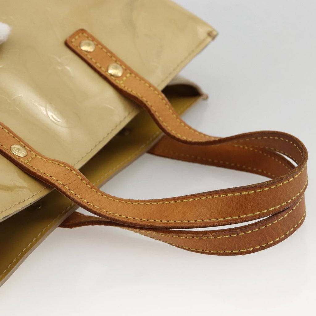 Louis Vuitton Reade Handbag Monogram Vernis Beige Patent_Leather Handbag (Pre-Owned)