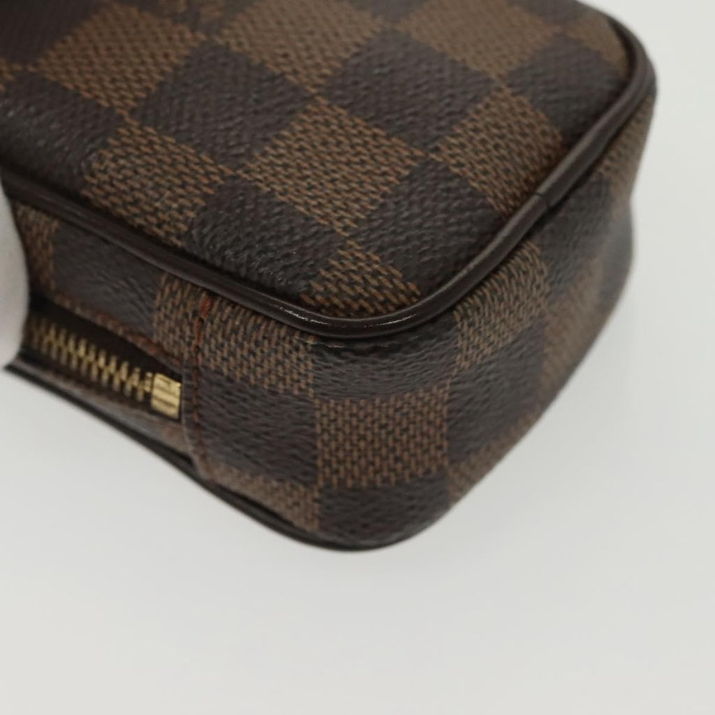 Louis Vuitton Etui Okapi Camera Case Damier Brown Canvas Clutche & Pouche Bag (Pre-Owned)