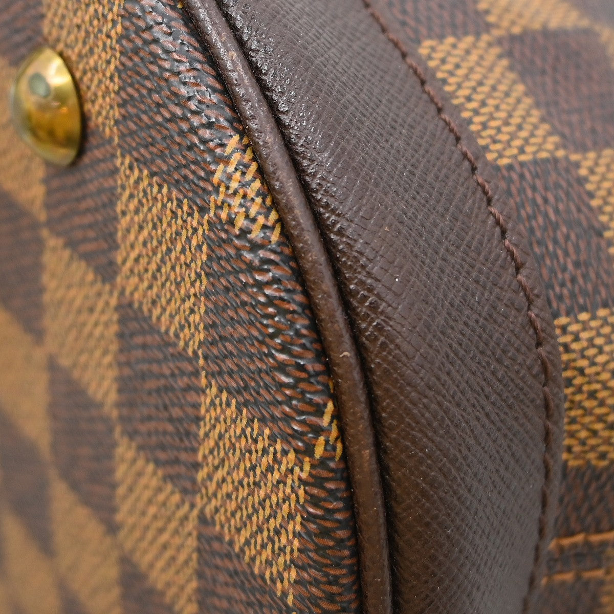 Louis Vuitton Marais Bucket Bag Damier Brown Canvas Tote Bag Bag (Pre-Owned)