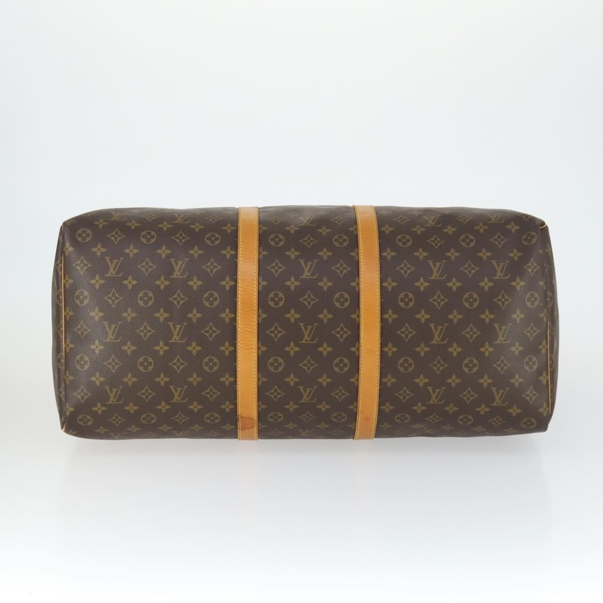 Louis Vuitton Keepall Bag Monogram Canvas Brown Canvas Travel Bag Bag (Pre-Owned)