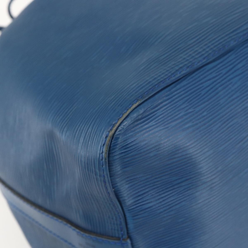 Louis Vuitton Petit Noe Handbag Epi Leather Blue Leather Shoulder Bag Bag (Pre-Owned)