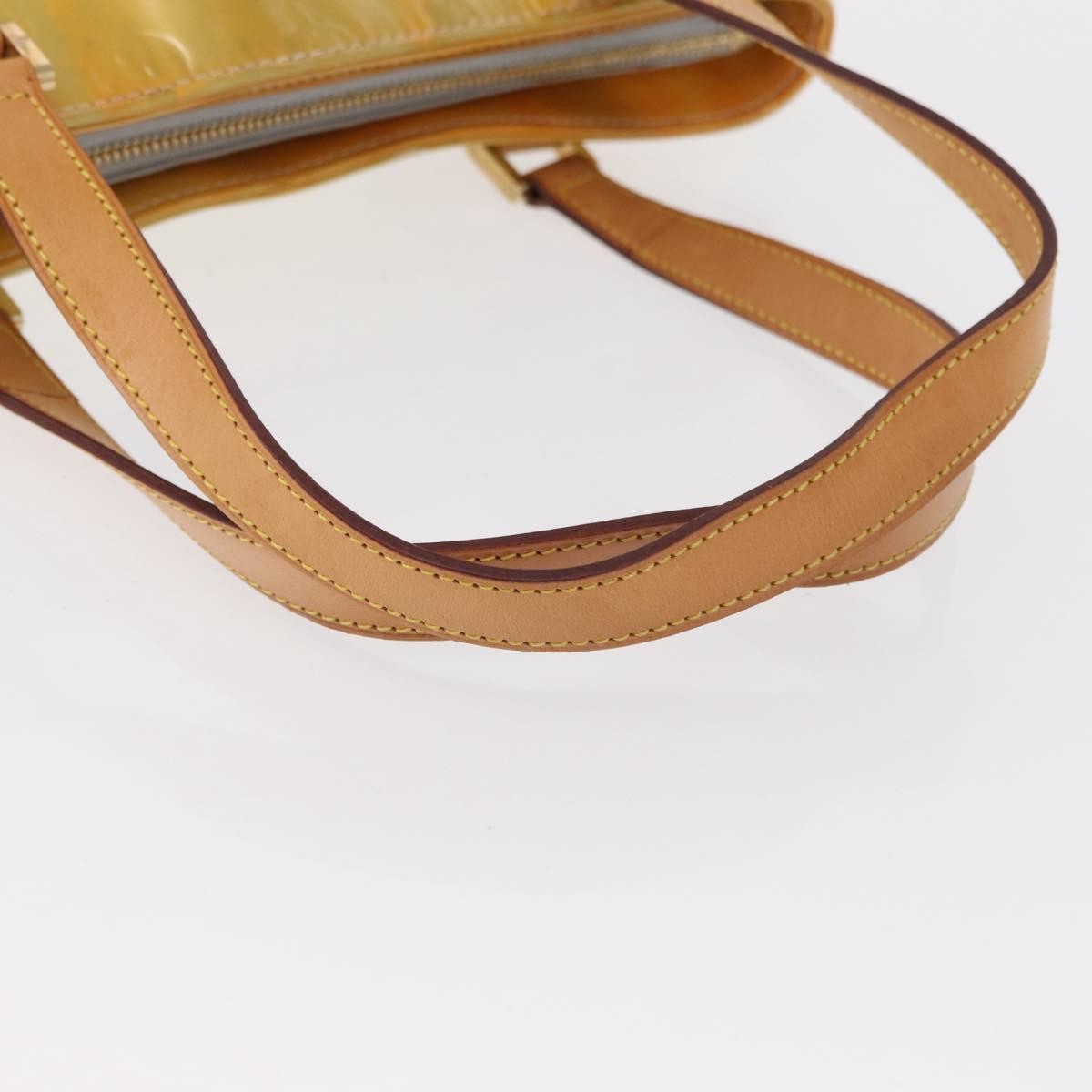Louis Vuitton Houston Handbag Monogram Vernis Yellow Patent_Leather Tote Bag Bag (Pre-Owned)