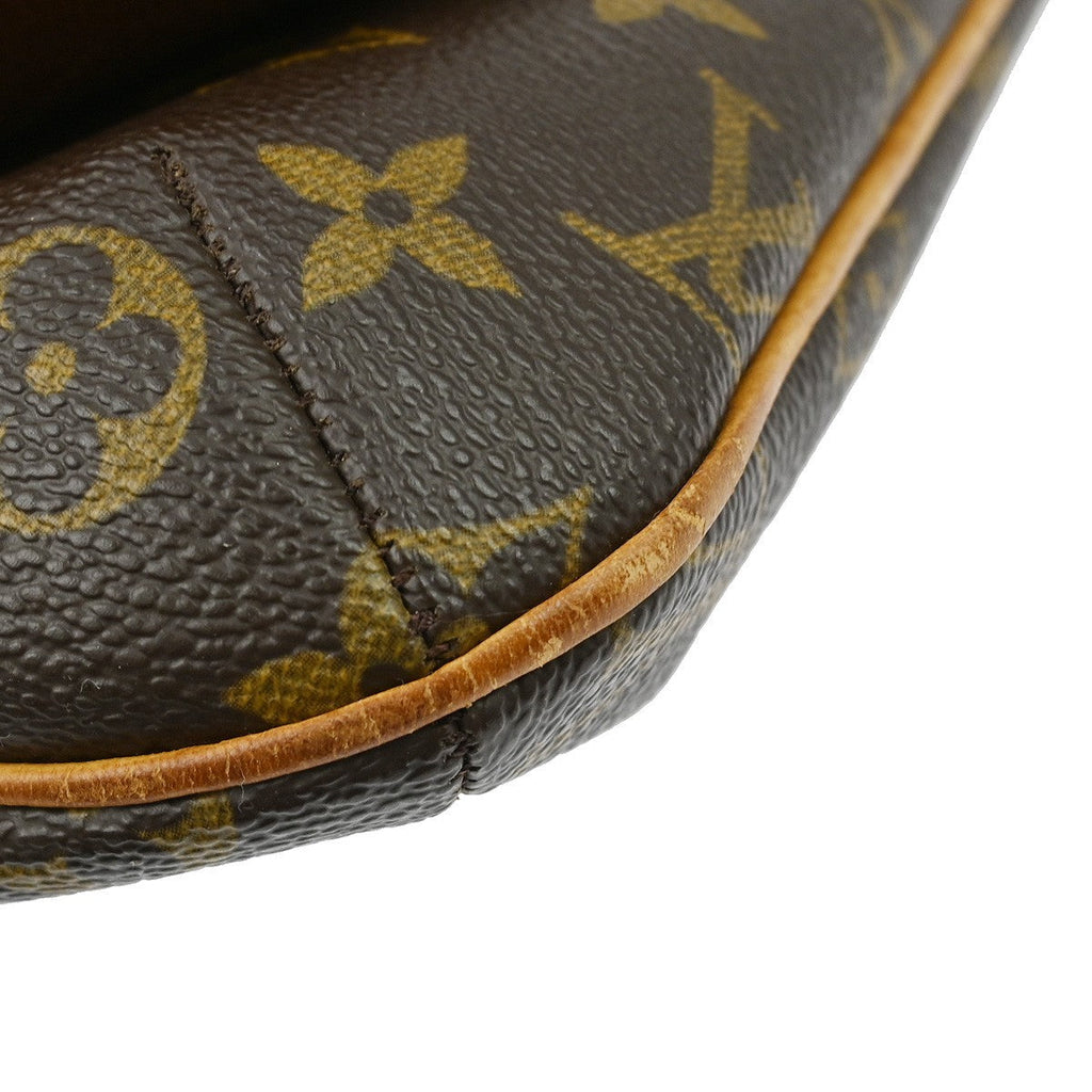 Louis Vuitton Musette Salsa Handbag Monogram Canvas Brown Canvas,Leather Shoulder Bag Bag (Pre-Owned)