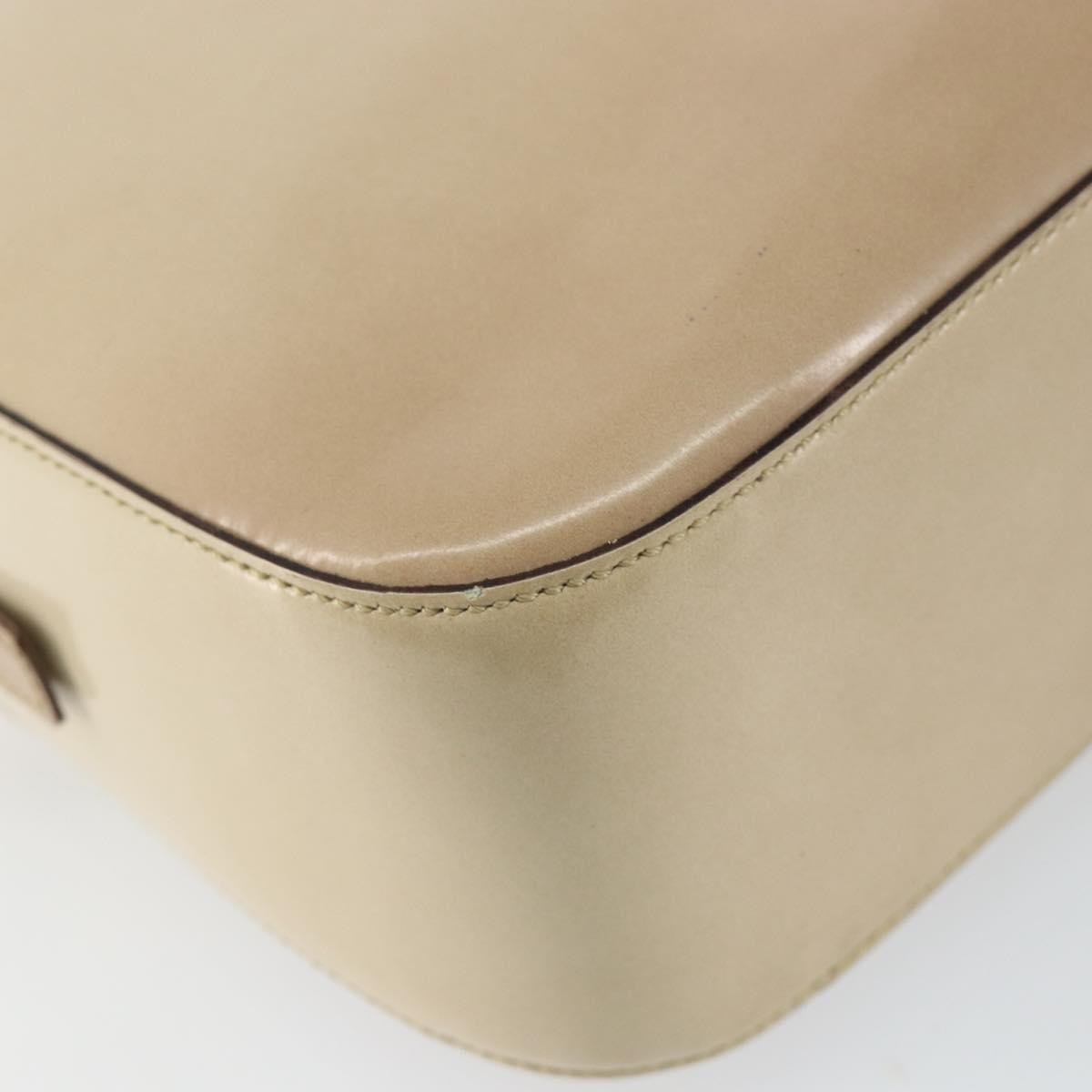 Prada Re-Edition 1995 Handbag Patent Leather Beige Patent_Leather Handbag (Pre-Owned)