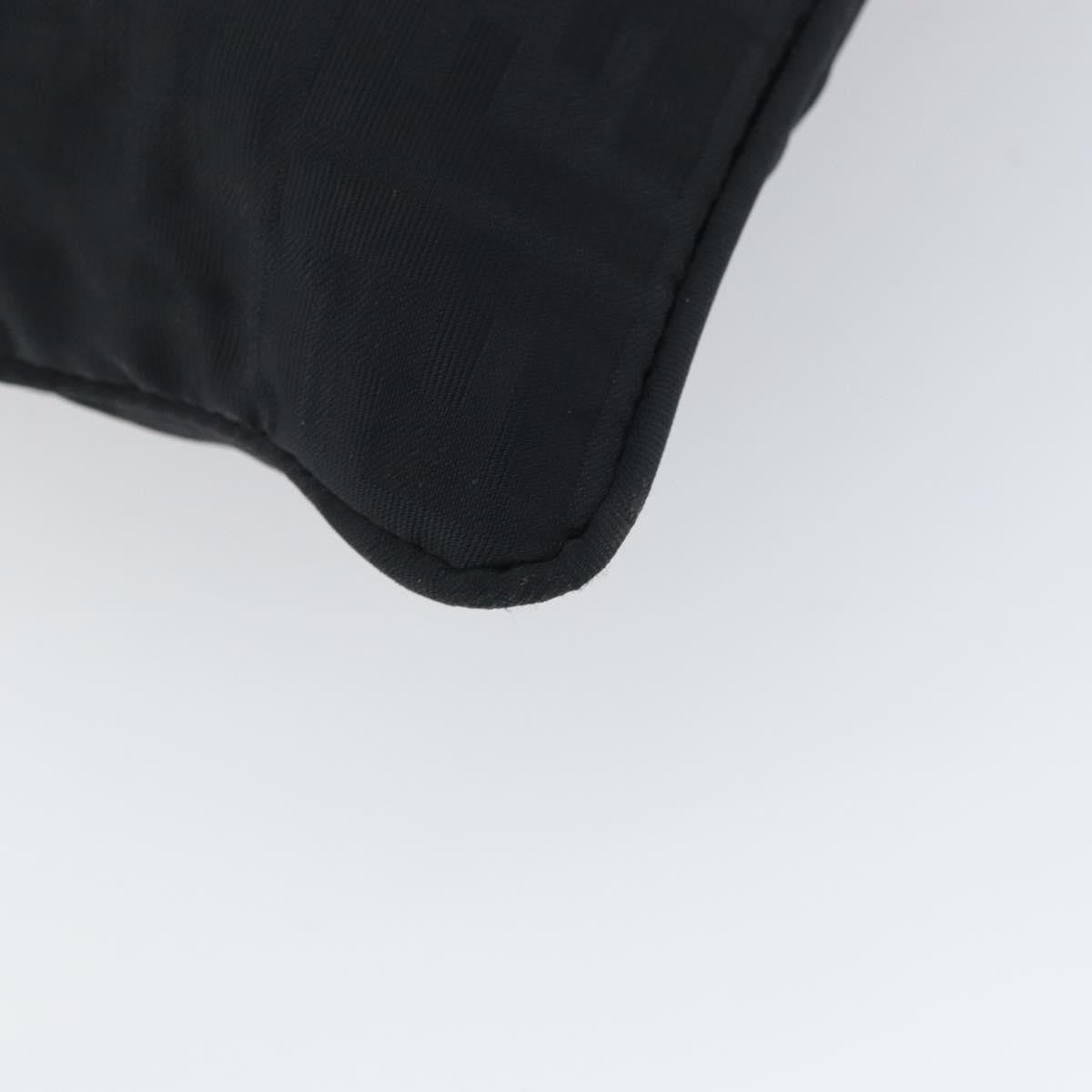 Fendi Zucca Tote Bag Canvas Black Canvas Tote Bag Bag (Pre-Owned)