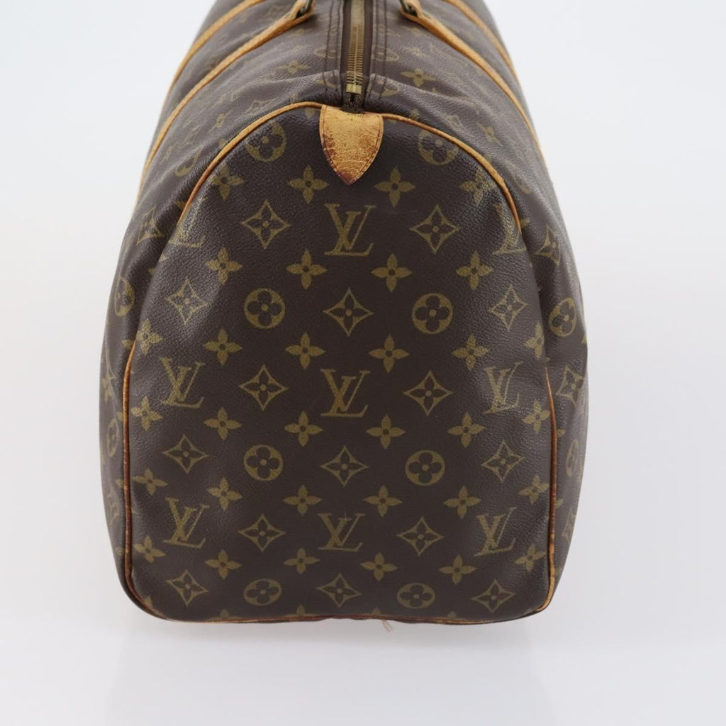 Louis Vuitton Keepall Bag Monogram Canvas Brown Canvas Travel Bag Bag (Pre-Owned)