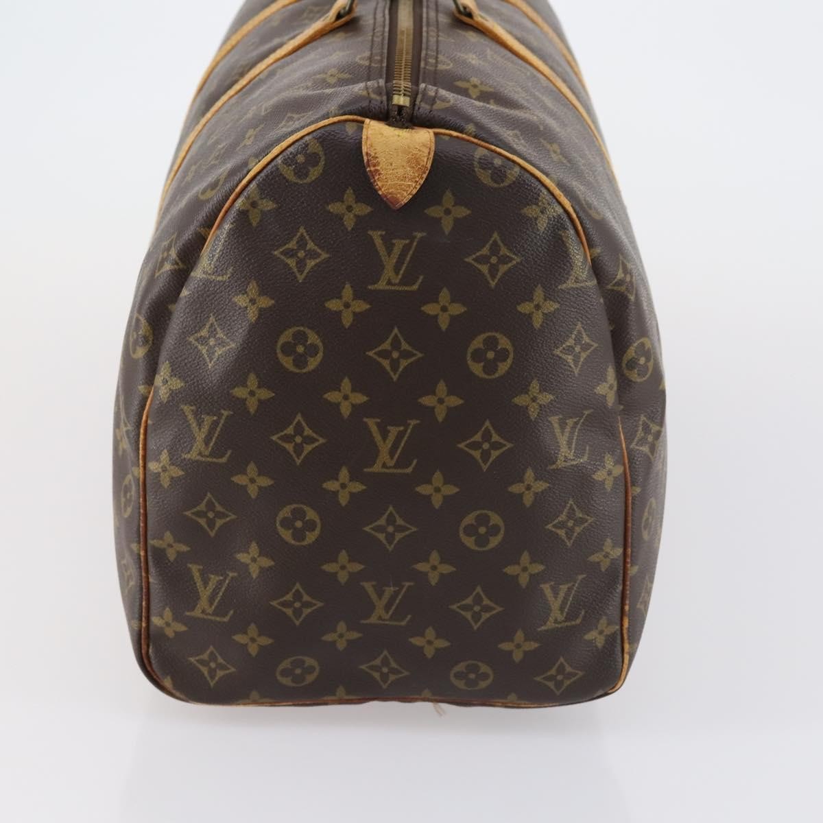 Louis Vuitton Keepall Bag Monogram Canvas Brown Canvas Travel Bag Bag (Pre-Owned)