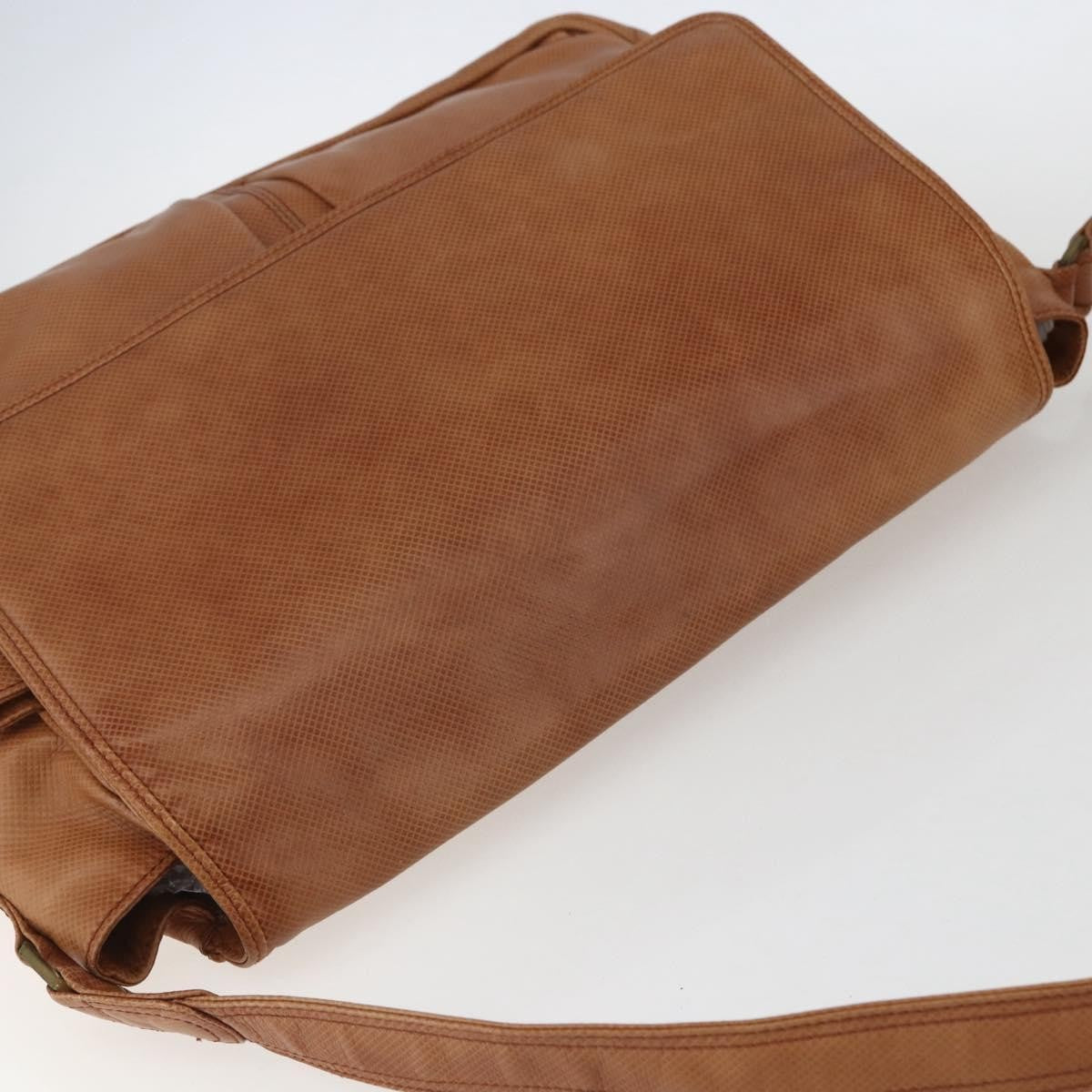 Bottega Veneta Vintage Shoulder Bag Leather Brown Leather Shoulder Bag Bag (Pre-Owned)