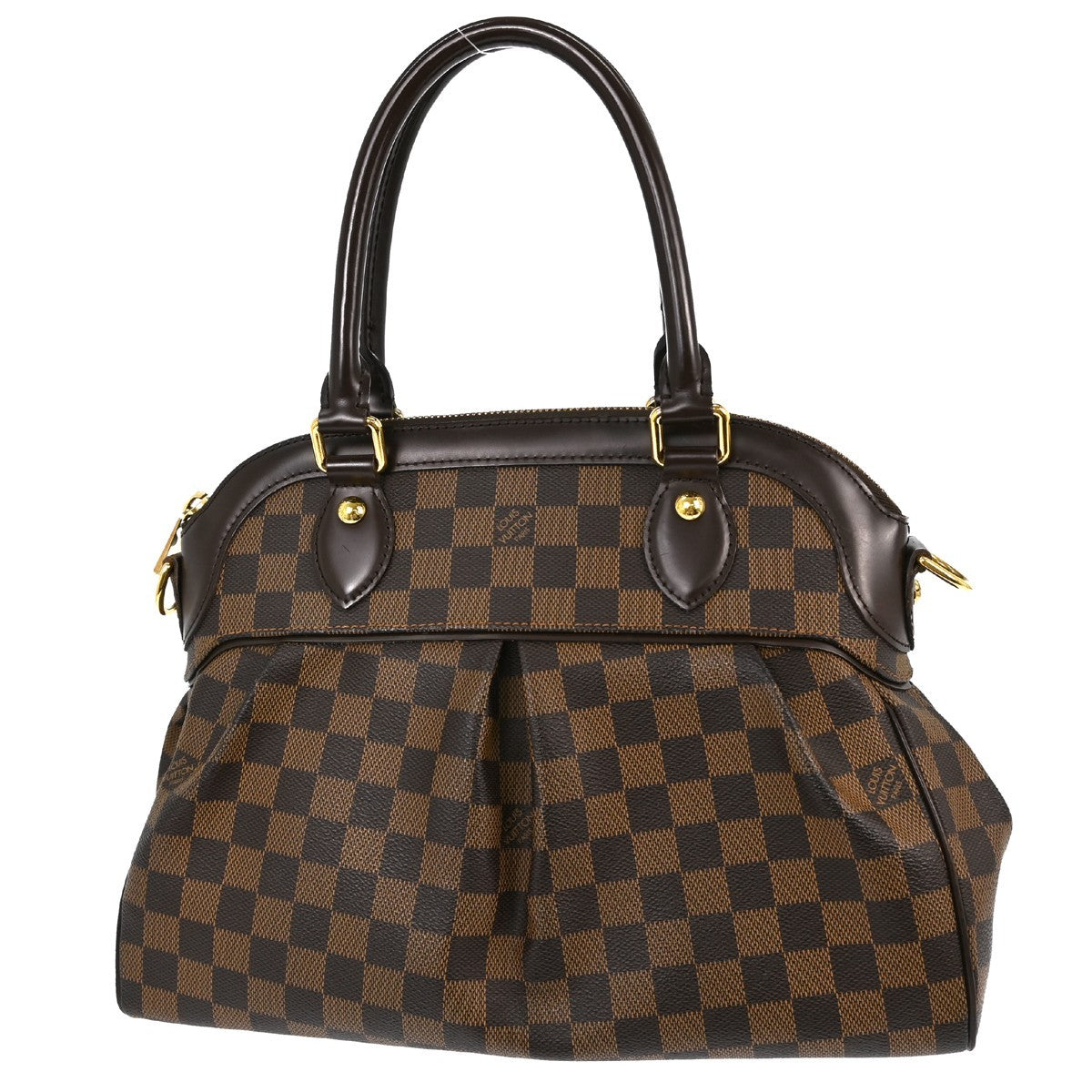 Louis Vuitton Trevi Handbag Damier Brown Canvas Handbag (Pre-Owned)