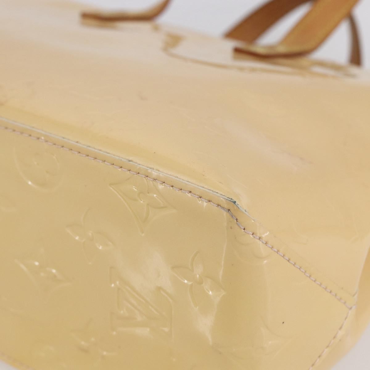 Louis Vuitton Reade Handbag Monogram Vernis Beige Patent_Leather Handbag (Pre-Owned)