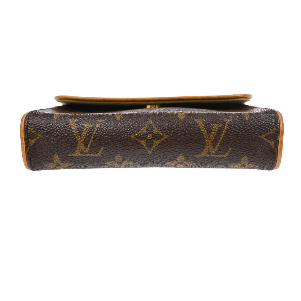 Louis Vuitton Florentine Waist Bag Monogram Canvas Brown Canvas Clutche & Pouche Bag (Pre-Owned)