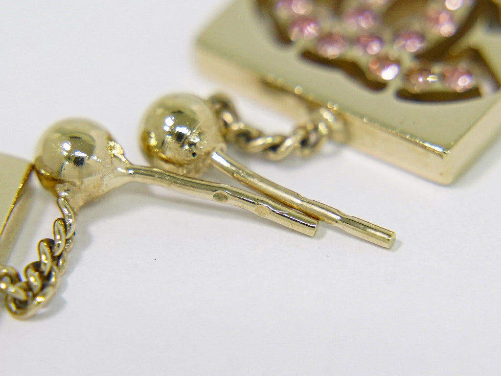 Chanel Cc Dangle Earrings Metal Gold Gold_Plated Earrings Jewelry (Pre-Owned)