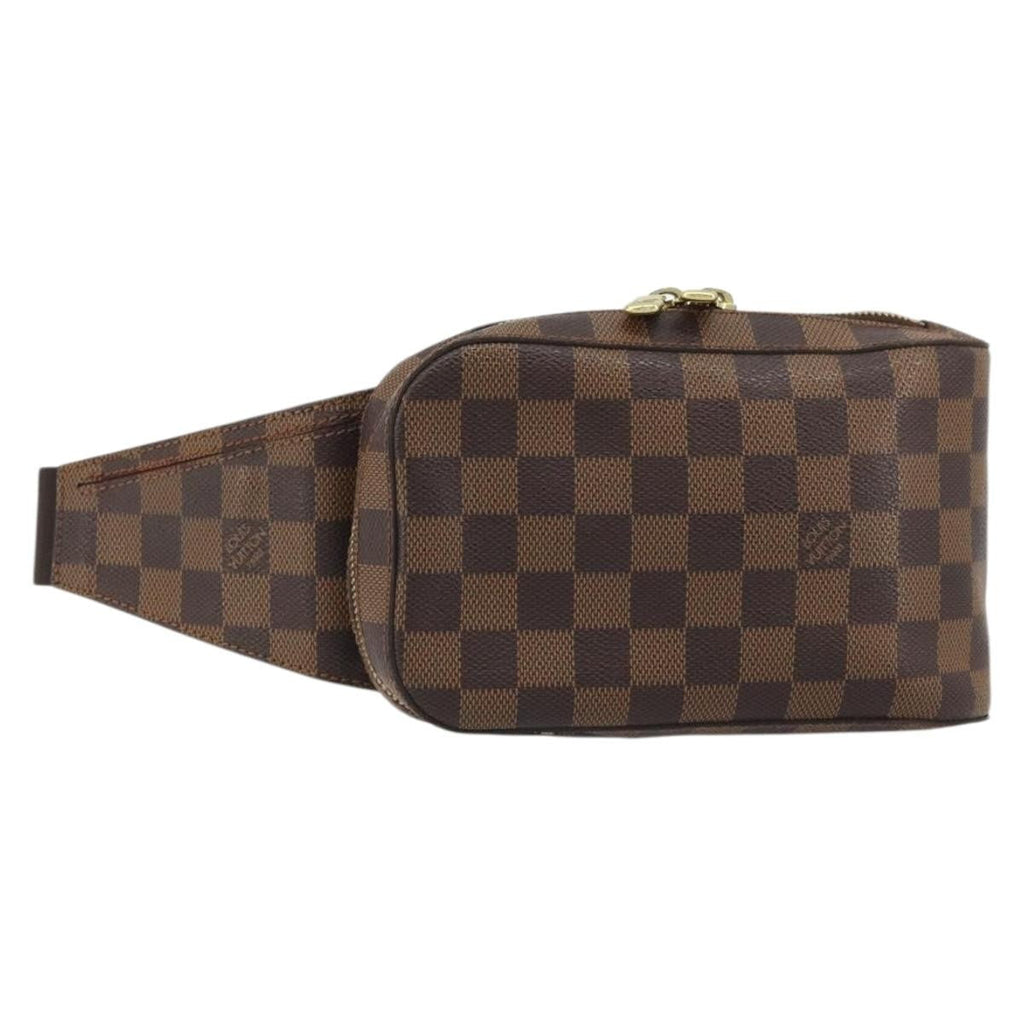 Louis Vuitton Geronimos Waist Bag Damier Brown Canvas Shoulder Bag Bag (Pre-Owned)
