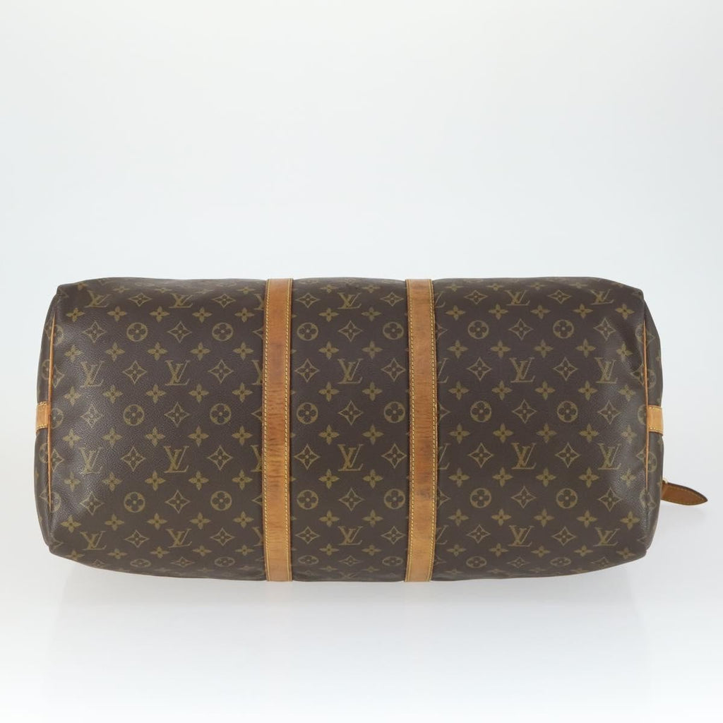 Louis Vuitton Keepall Bandouliere Bag Monogram Canvas Brown Canvas Travel Bag Bag (Pre-Owned)