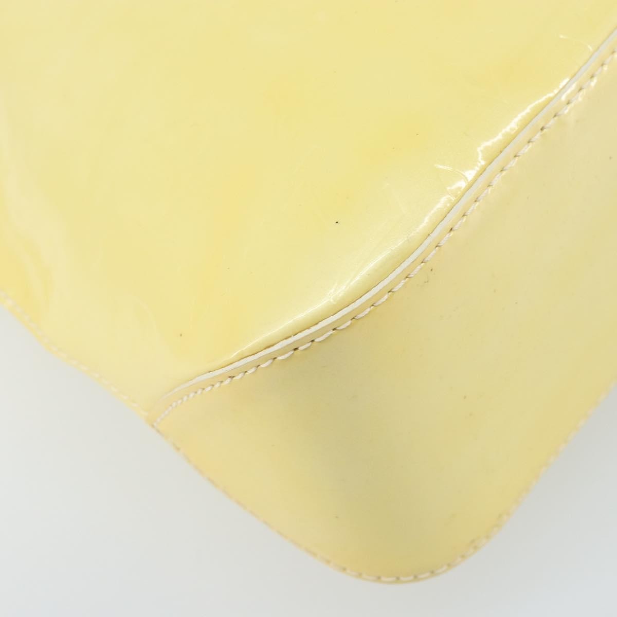 Louis Vuitton Brentwood Handbag Monogram Vernis Yellow Patent_Leather Tote Bag Bag (Pre-Owned)