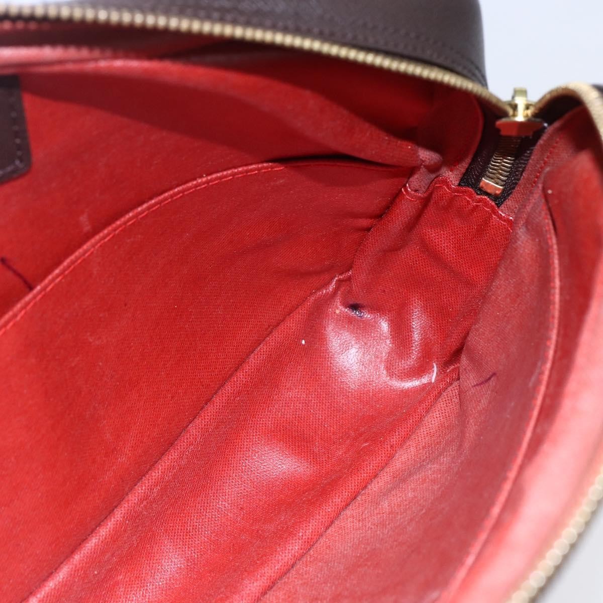 Louis Vuitton Trousse Toilette Damier Canvas Brown Canvas Clutche & Pouche Bag (Pre-Owned)
