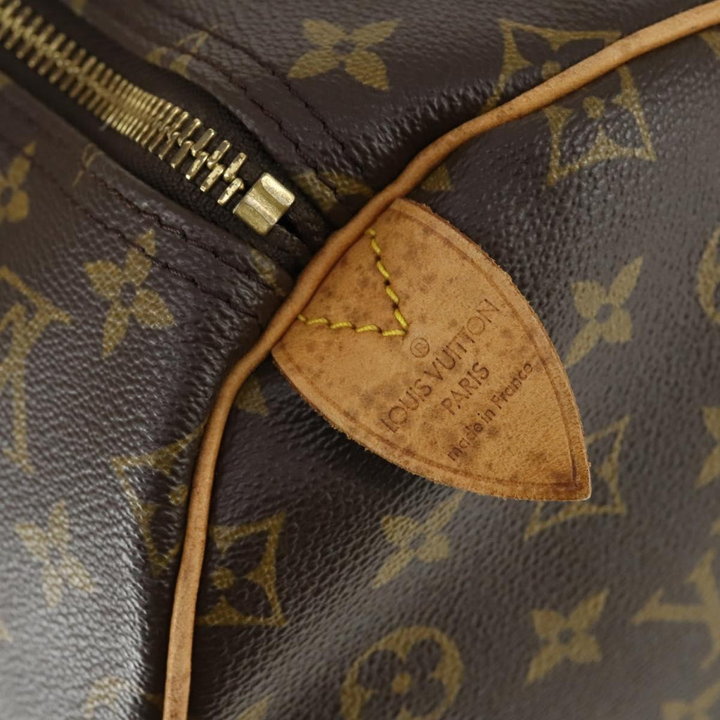 Louis Vuitton Keepall Bag Monogram Canvas Brown Canvas Travel Bag Bag (Pre-Owned)