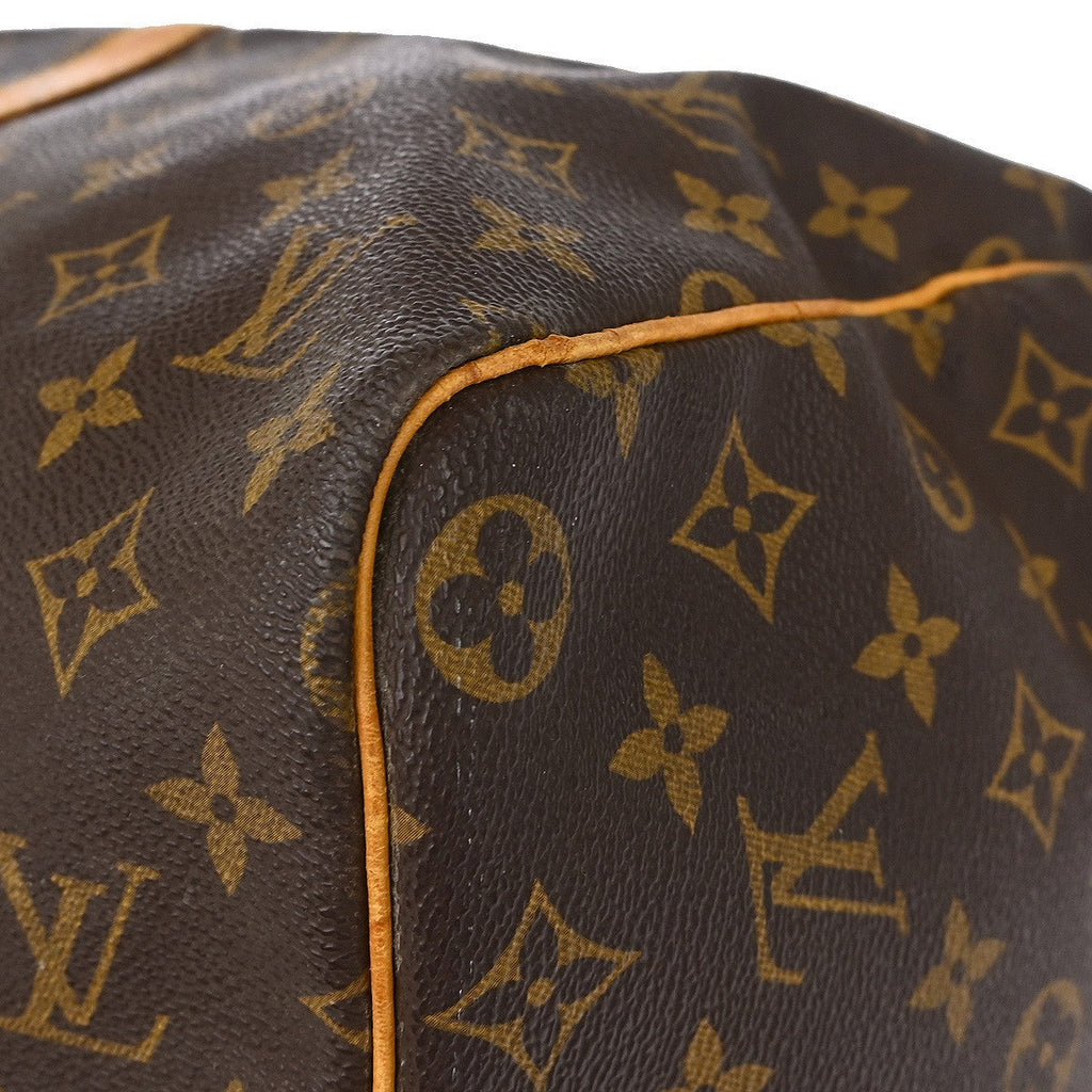 Louis Vuitton Keepall Bag Monogram Canvas Brown Canvas Travel Bag Bag (Pre-Owned)