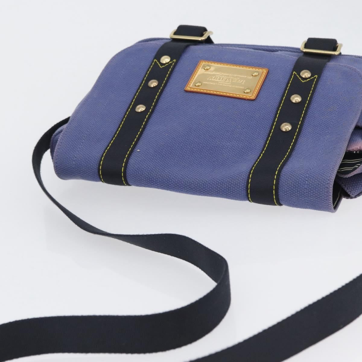Louis Vuitton Antigua Besace Messenger Bag Canvas Blue Canvas Shoulder Bag Bag (Pre-Owned)